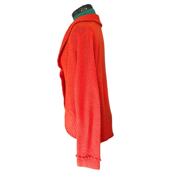 Garnet Hill Orange Sweater Size Medium - Picture 4 of 8